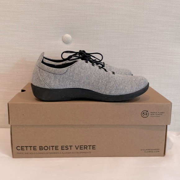 Clarks Gray Heathered Sillian Tino Sneaker - Picture 5 of 10